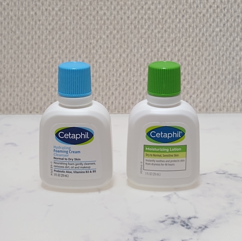 Cetaphil Mini Travel Size Cleanse And Moisturize Duo